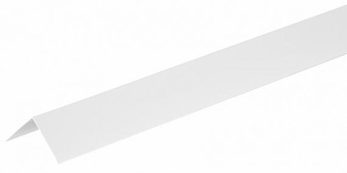 Lišta rohová Alu 1500x40x0,8 mm, bílá, lesklá
