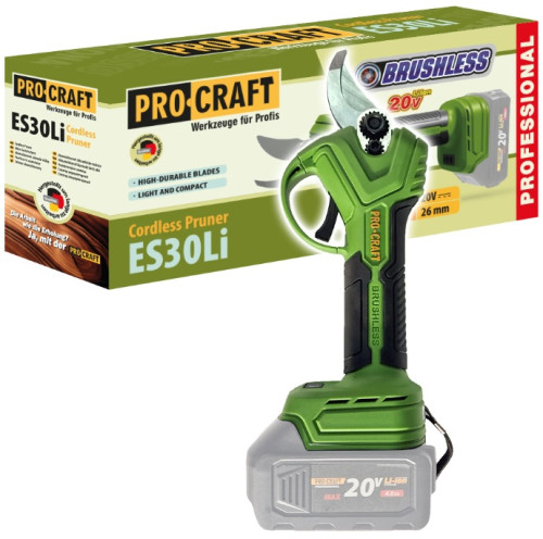 Procraft ES30Libb Aku nůžky na větve 20V Li-ion, 4000mAh bez aku