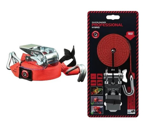 QUICKLOADER Professional Hybrid 900 kg, 5 m × 25 mm Dvoudílný popruh s ráčnou a magnetem