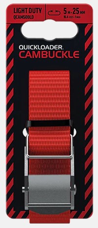 QUICKLOADER Cambuckle 500kg, 5 m x 25 mm Popruh se sponou