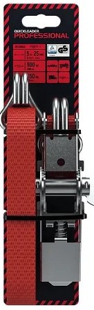 QUICKLOADER Professional 900 kg, 5 m × 25 mm Dvoudílný popruh s ráčnou