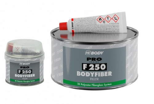 Body 250 tmel se skelnými vlákny